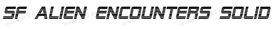 SF Alien Encounters Solid Italic字体转换